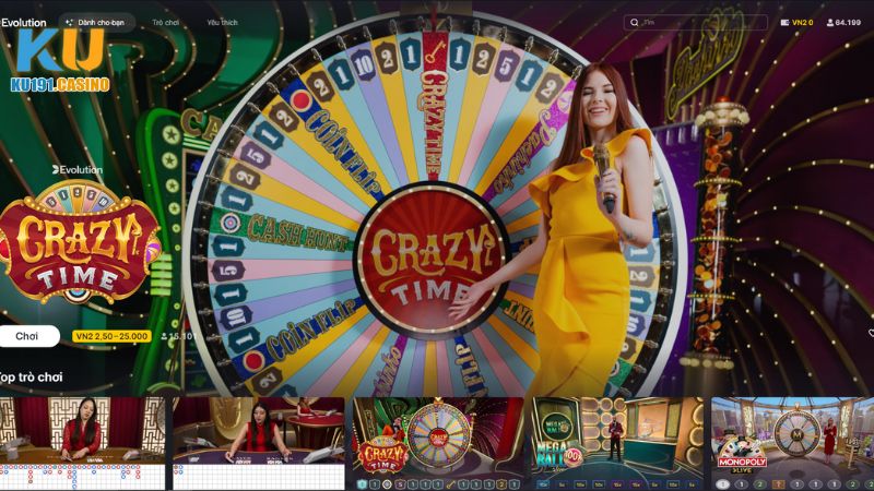 Sảnh live casino cực sôi động